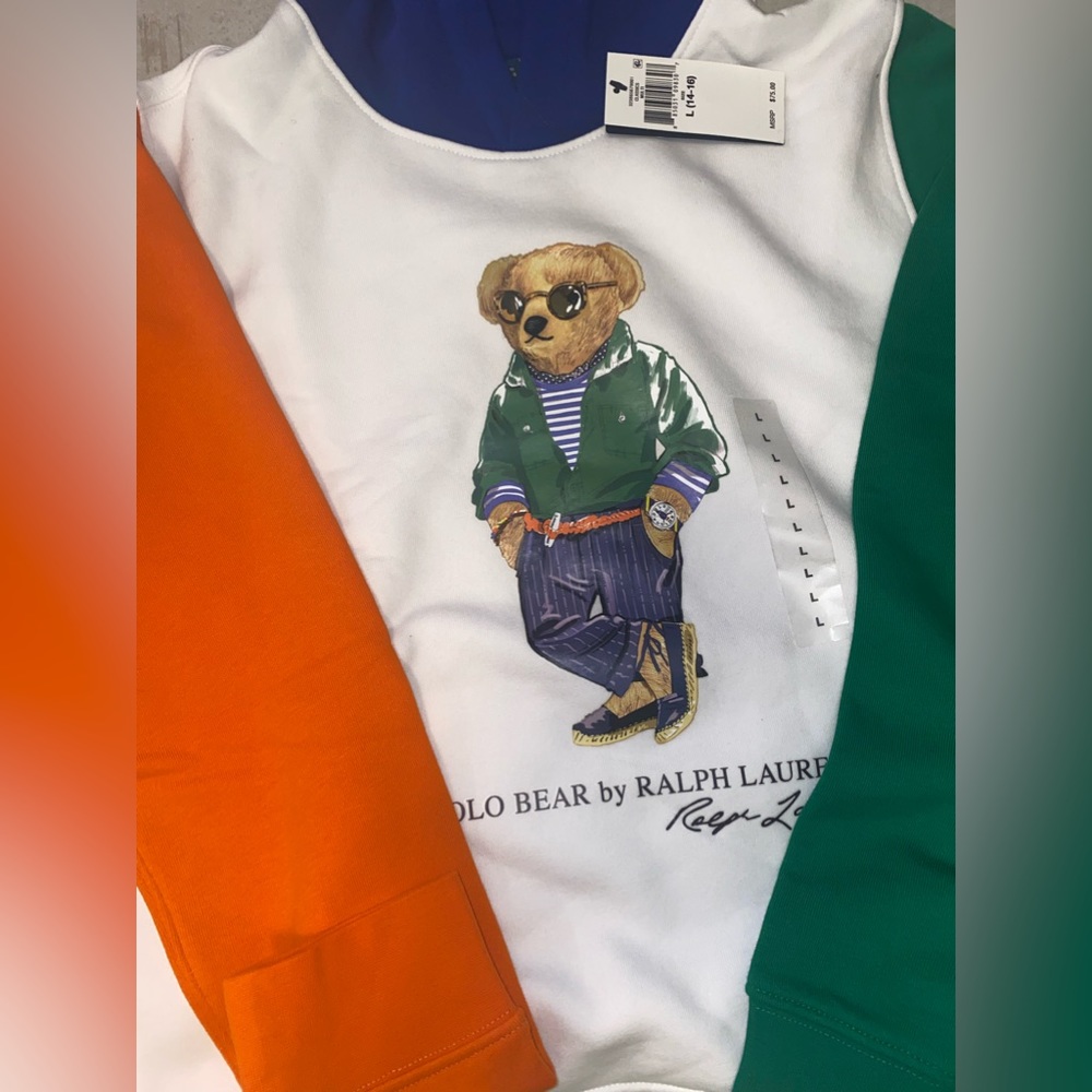 POLO Ralph Lauren BOYS hoodie Large NWT - Picture 2 of 2